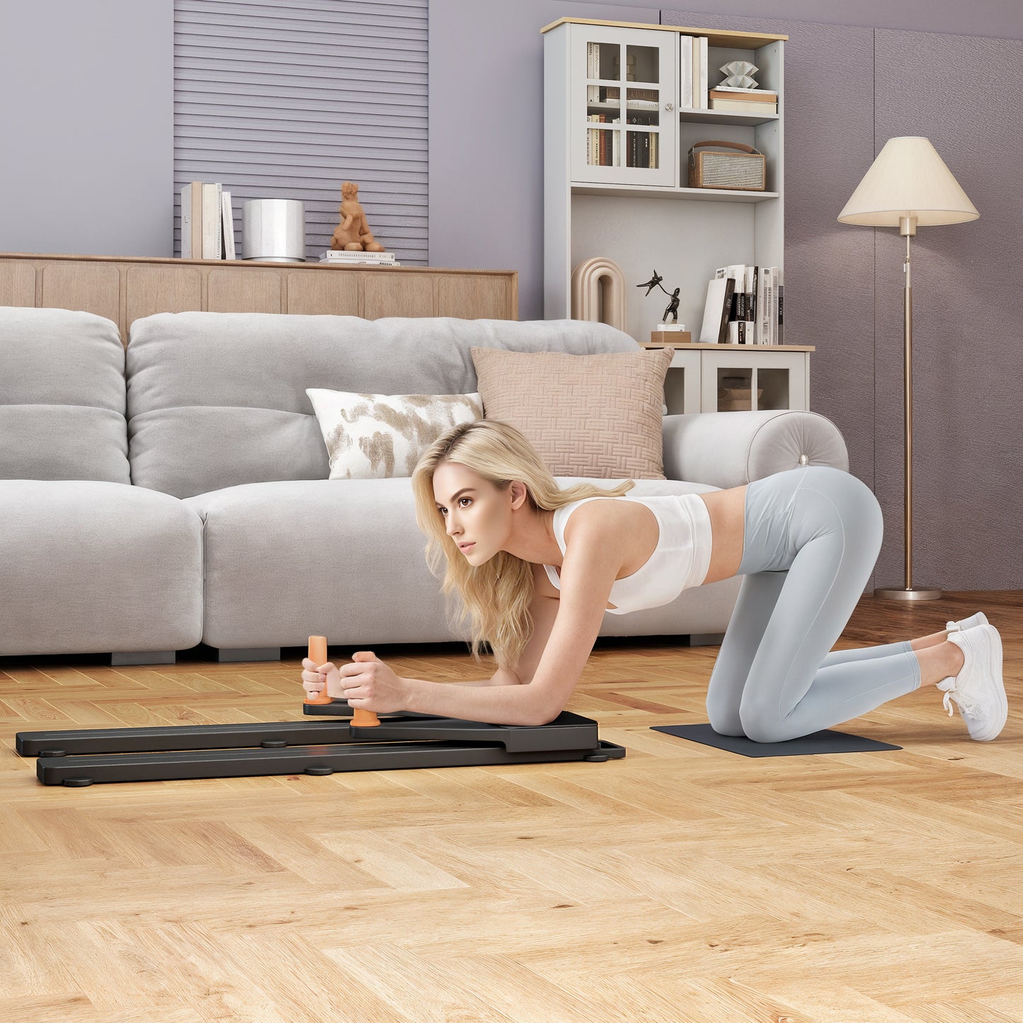 Push Up Board Set of 2, Portable Press Up Board for Home Gym