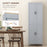 Modern Kitchen Cupboard Storage Cabinet with 6 Shelves, Grey