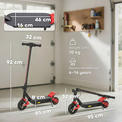 Electric Scooter for Kids with LCD Display, Up to 15 KM/H, Red