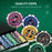 SPORTNOW 500PCS Poker Chips Set Poker Set with Mat and Chips, 2 Card Decks, Dealer, 5 Dices