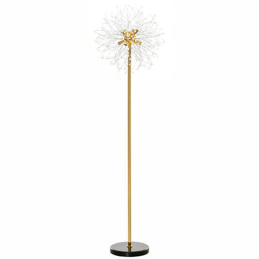 Modern Floor Lamp, Tall Standing Lamp with Dandelion-like Lampshade for Living Room