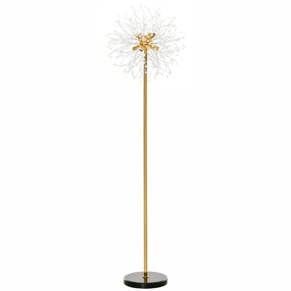 Modern Floor Lamp, Tall Standing Lamp with Dandelion-like Lampshade for Living Room