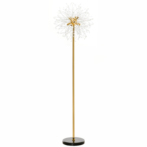 Modern Floor Lamp, Tall Standing Lamp with Dandelion-like Lampshade for Living Room