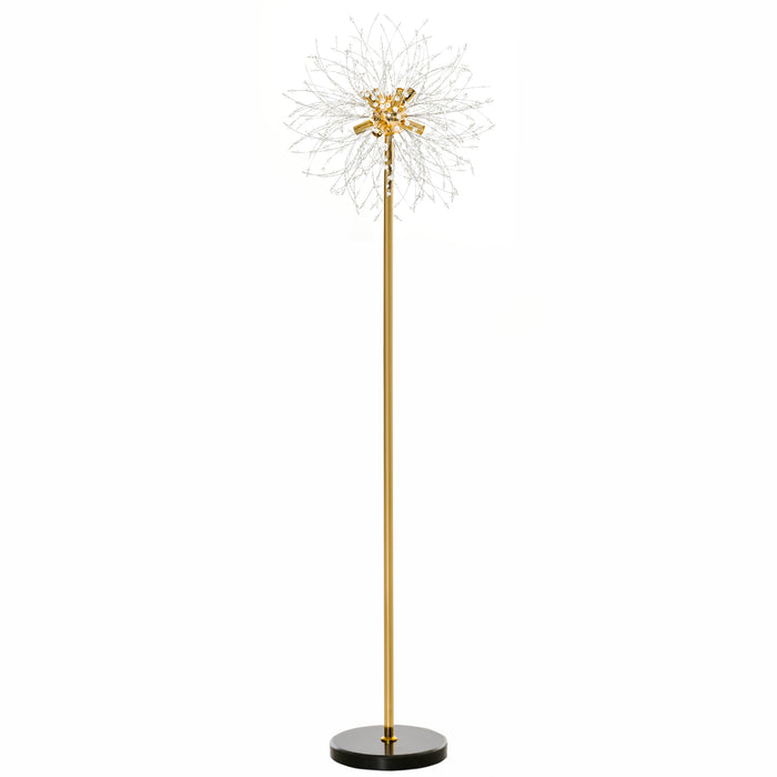 Modern Floor Lamp, Tall Standing Lamp with Dandelion-like Lampshade for Living Room