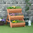 3 Tier Raised Garden Bed Wooden Elevated Planter Box Kit, 66L for Flower, Vegetable, Herb, 65x75x78cm, Brown