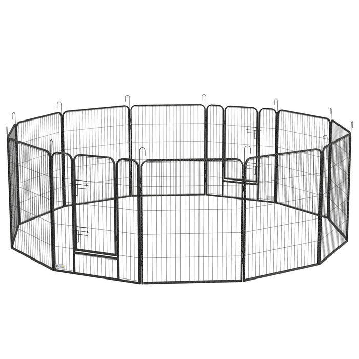 Heavy Duty Puppy Play Pen, 12 Panels Pet Exercise Pet, Pet Playpen for Small, Medium and Large Dogs