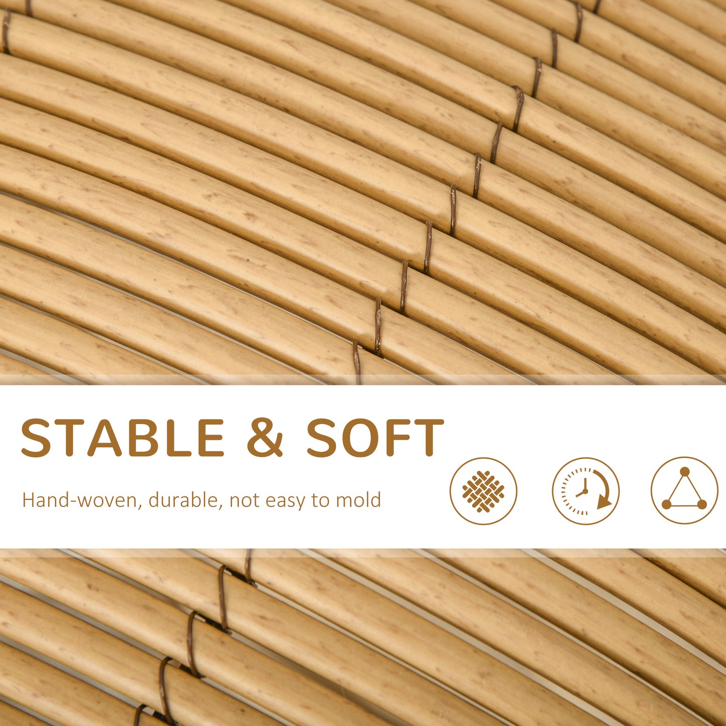 Wicker Cat Bed Elevated Rattan Kitten Basket Cozy Cave w/ Soft Cushion