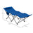 Foldable Sun Lounger, Outdoor Tanning Sun Lounger Chair with Side Pocket, Headrest, Oxford Seat, for Beach, Yard, Patio, Blue