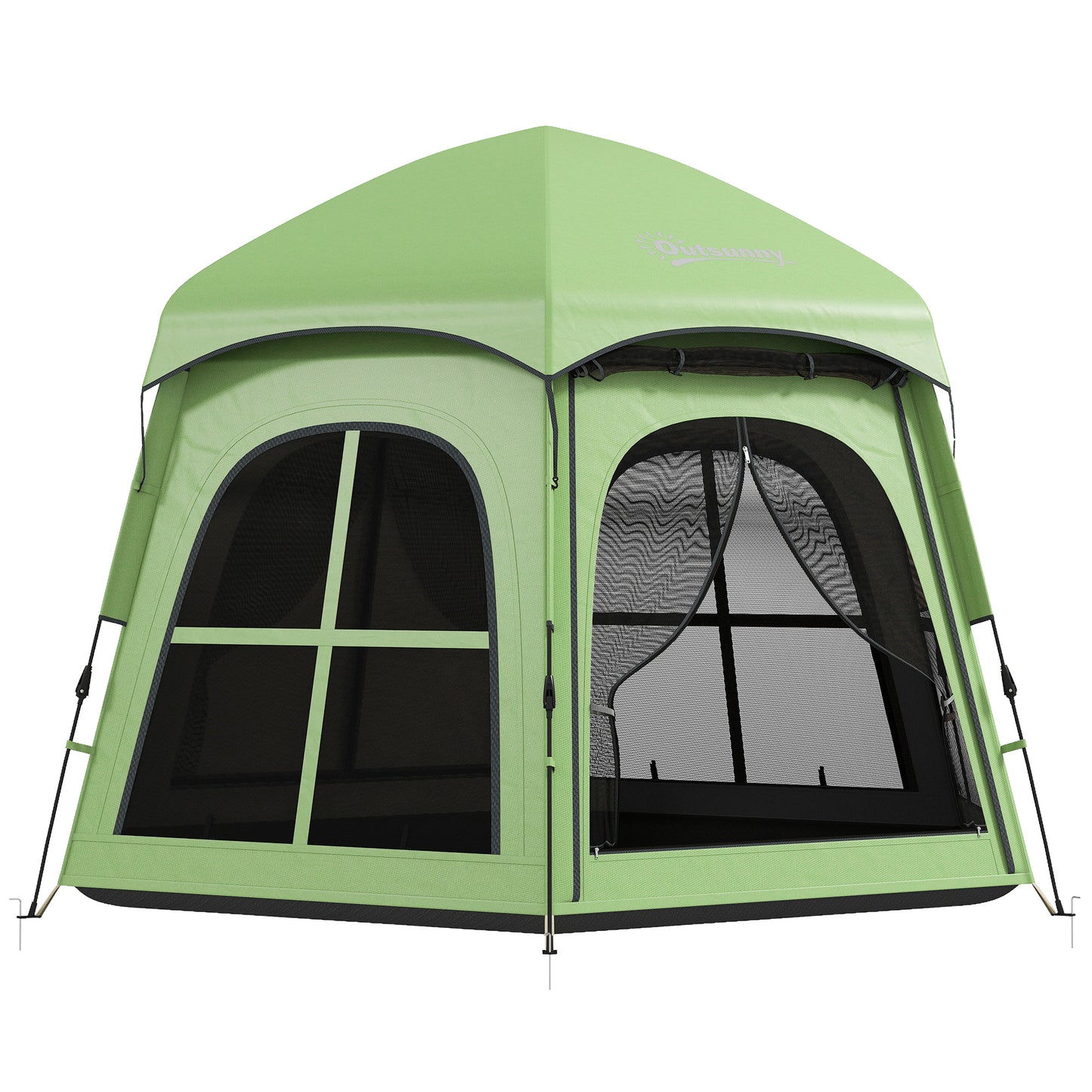 Pop Up Tent 3000mm Waterproof for 3-4 Person Green