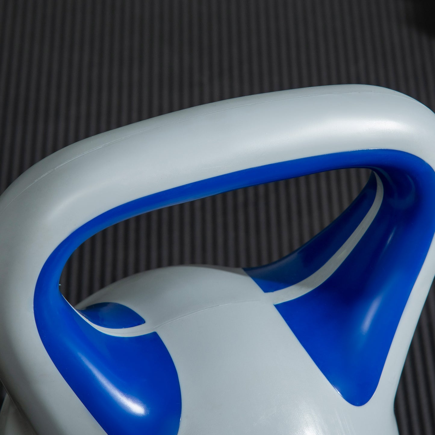 12kg Kettle Bell with Handle for Home Gym, Dark Blue and Grey