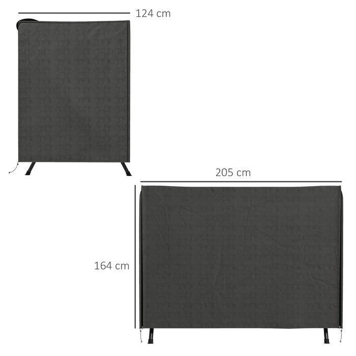 600D Oxford Patio Swing Chair Cover Outdoor Garden Furniture Rain Protection Protector Waterproof Anti-UV Grey 205L x 124W x 164H cm