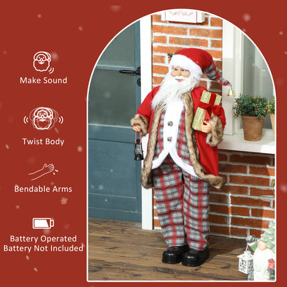 141cm Animated Santa Claus with Sound Activated for Party Festival