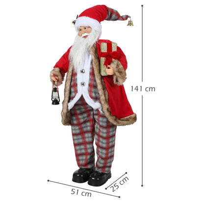 141cm Animated Santa Claus with Sound Activated for Party Festival