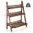 Wooden Folding Flower Pot Stand 3 Tier Garden Planter Display Ladder Gardener Storage Shelves Rack Herb Holder (80L x 37W x 93H (cm))