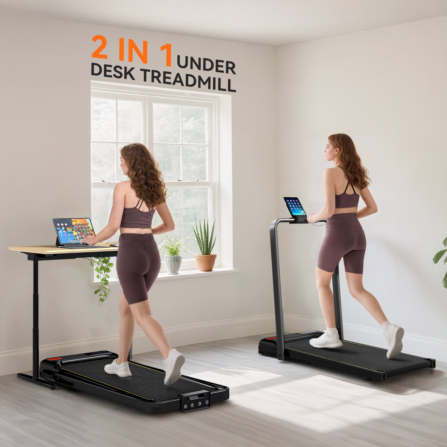 Folding Treadmill Walking Pad, Running Jogging Walking Machine