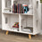 ZONEKIZ 3 Tier Toy Storage Shelf with 6 Cubby White