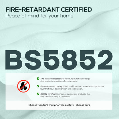 Manual Reclining Armchair Recliner with Footrest Dark Green