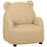 Kids Armchair, Bear Shaped Toddler Chair for Bedroom - Khaki