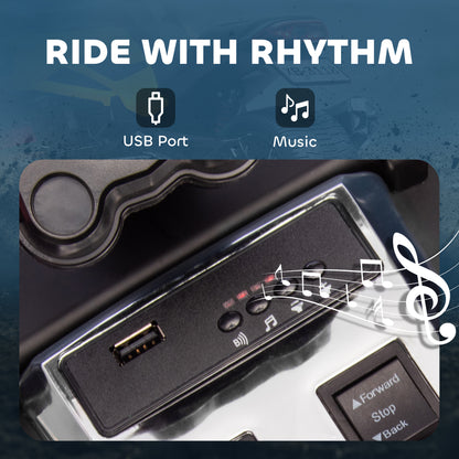 12V Kids Electric Ride On Car, Battery Powered Ride On ATV, Yellow