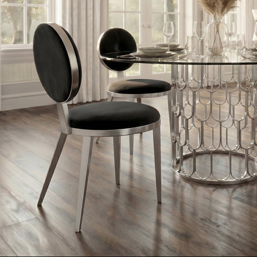 Ravello Dining Chair Silver - Black