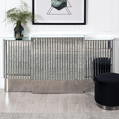 Anastasia Adjustable Mirrored Radiator Cover