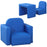 2 In 1 Toddler Sofa Chair, 48 x 44 x 41 cm, for Game Relax Playroom, Blue