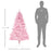 5FT Pop-up Artificial Christmas Tree Holiday Xmas Holiday Tree Decoration with Automatic Open for Home Party, Pink