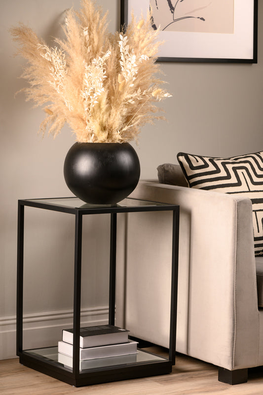 Rippon Black Square Side Table