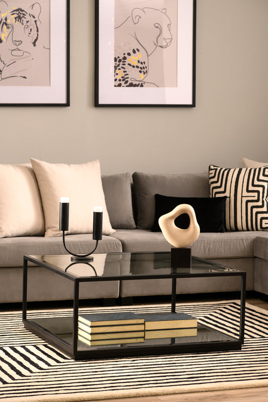 Rippon Black Square Coffee Table