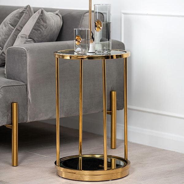 Rippon Brass Circular Side Table