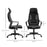 Ergonomic Office Chair w/ Wheel, High Mesh Back, Adjustable Height Home Office Chair - Black