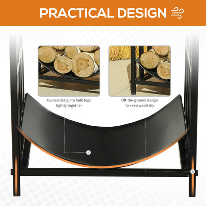 Fire Wood Rack Arced Fireplace Wood Storage