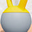 10KG Kettlebell w/ Soft Body and Non-Slip Handle, Yellow and Grey