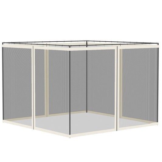 302 x 207cm Universal Replacement Gazebo Mesh Netting Screen Walls
