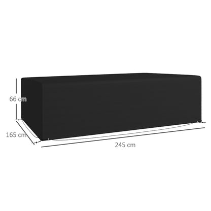 UV Rain Protective Cover or Garden Wicker Rattan Black