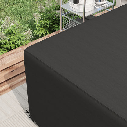 UV Rain Protective Cover or Garden Wicker Rattan Black