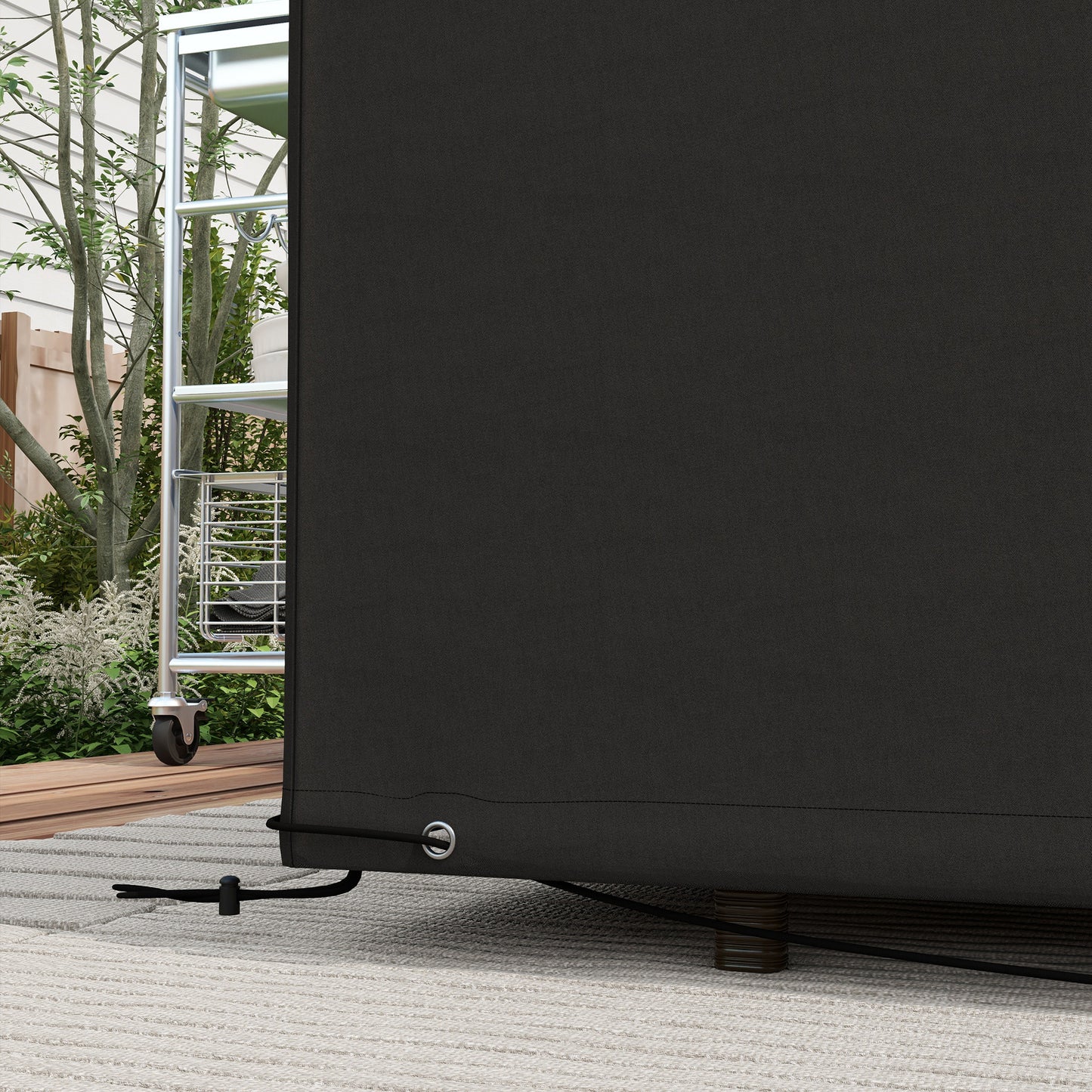 UV Rain Protective Cover or Garden Wicker Rattan Black