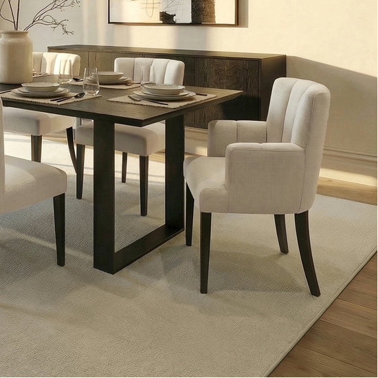 Hatfield Linen-Look Dining Chairs (Set of 2) - Calico & Black