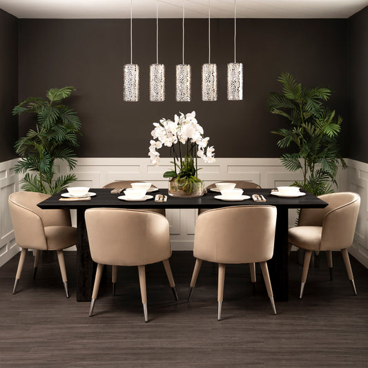 Moray Five Light Pendant Chrome