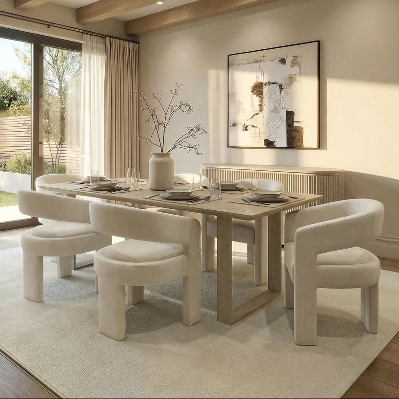 Rocco Washed Grey Oak Dining Table