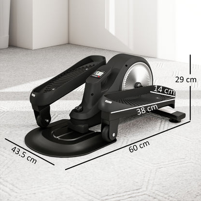 Under Desk Elliptical Machine, Pedal Exerciser with LCD Monitor