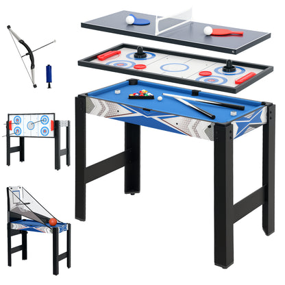 5 in 1 Multi Games Table Combo Sports Game Table for Kids, Blue