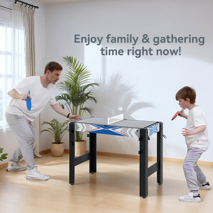 5 in 1 Multi Games Table Combo Sports Game Table for Kids, Blue