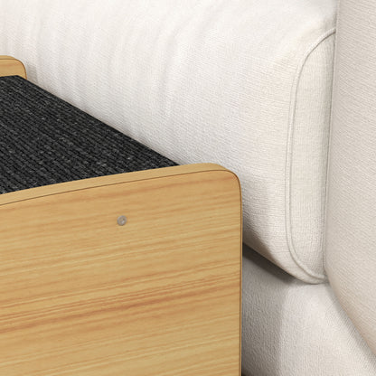 Dog Steps for Sofa and Bed, 3-Step Dog Stairs, Pet Stairs, Oak Finish