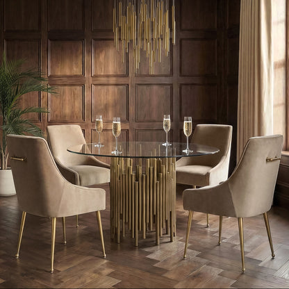 Rubell Brass Dining Table
