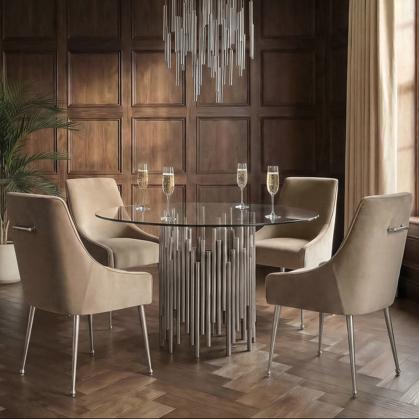 Rubell Silver Dining Table