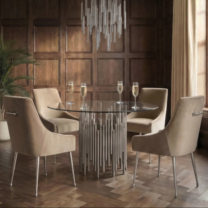 Rubell Silver Dining Table