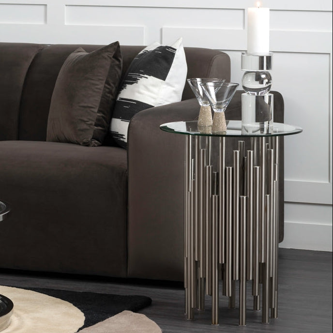 Rubell Silver Side Table