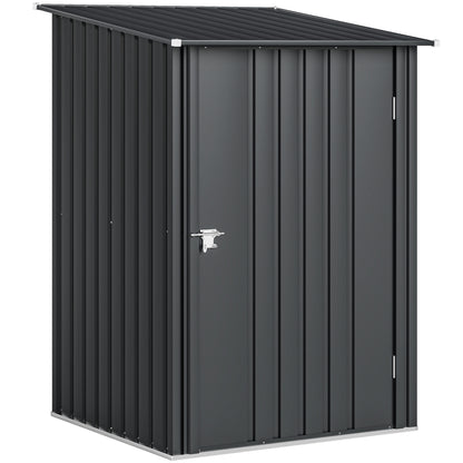 3.3ft x 3.4ft Outdoor Storage Shed Steel Garden Shed w/ Lockable Door
