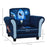 Child Armchair Kids Mini Sofa Chair with Armrest, 59.5 x 43 x 46.5cm, Blue